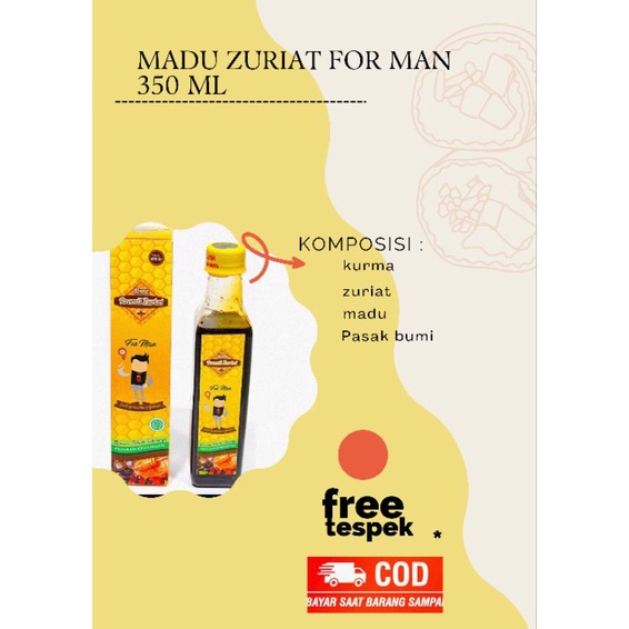 

madu zuriat mafaza 1 botol forman