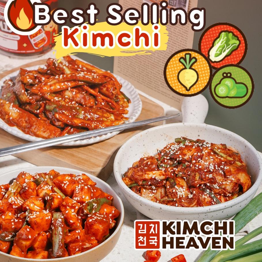 

FIA585 Kimchi Sample Size 150g/200g/ 250g Sawi Lobak Timun Daun Bawang Kucai Lokio Apel Chonggak Halal Korean Food Kfood Kimchi Heaven Makanan Korea Kimchi Halal Asli Korea Pedas Fresh Kimchi ++