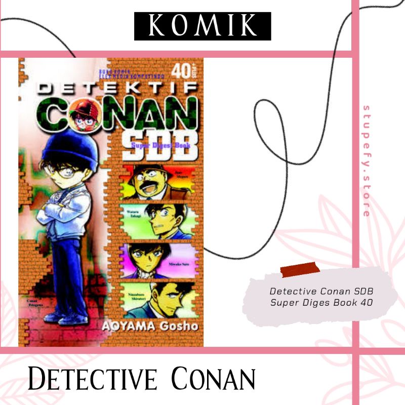 Detective Conan Spesial SDB 40 : Super Diges Book 40 Plus (SEGEL) Bonus Gift Random