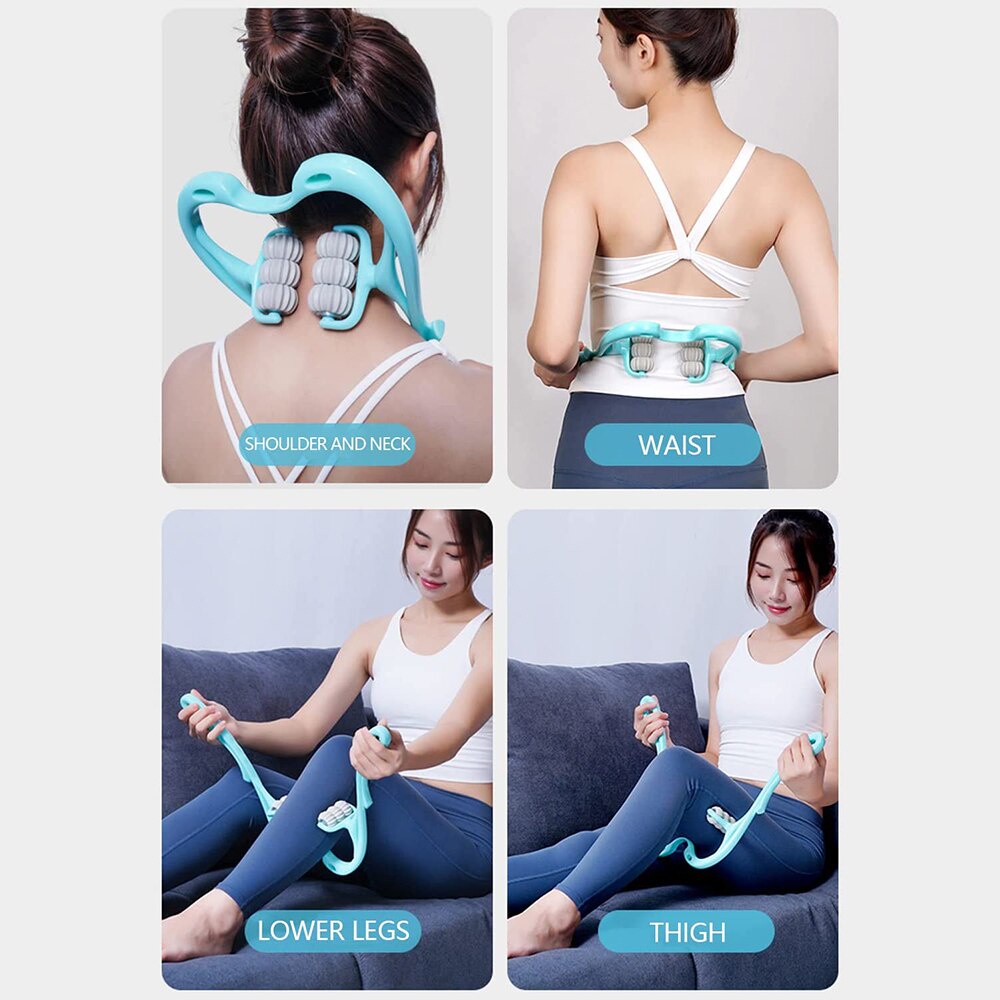 Macroupta Pemijat Leher Manual Alat Pijat Leher Multifungsi Manual Relaxing Neck Massager Therapy