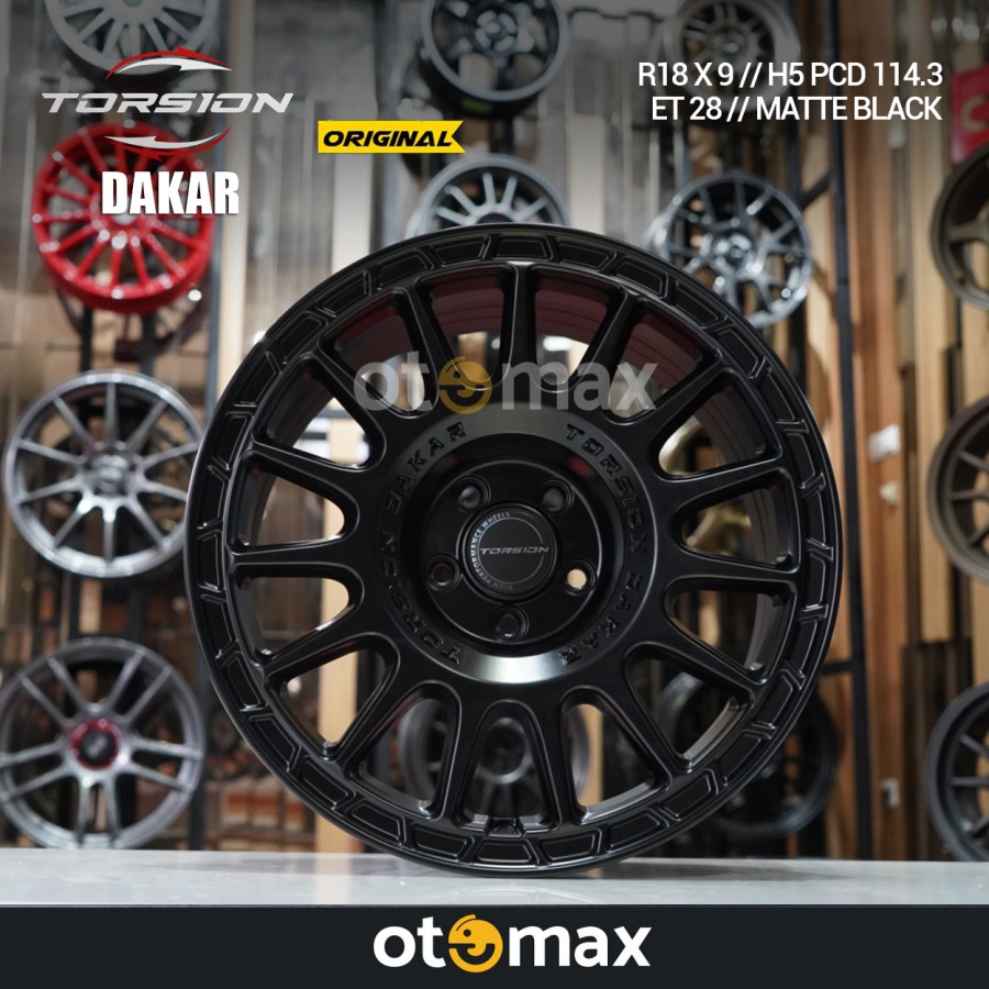 Velg Mobil Torsion Dakar R Ring 18 H5 Matt Black