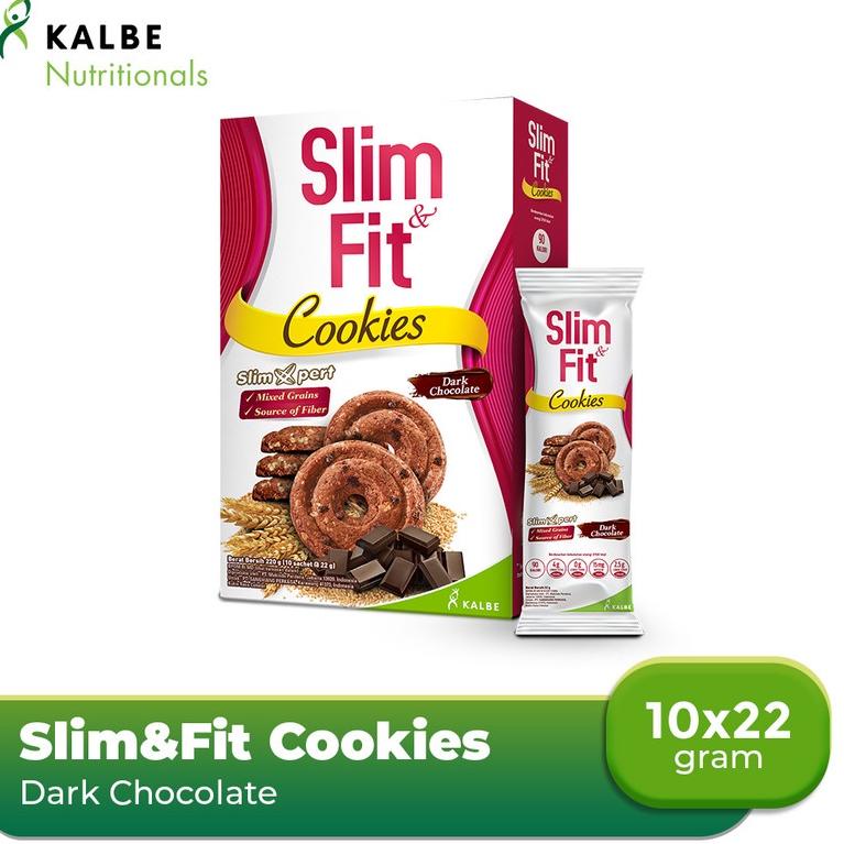 

Diskon Slim&Fit Cookies Dark Chocolate 10x22 gr 84