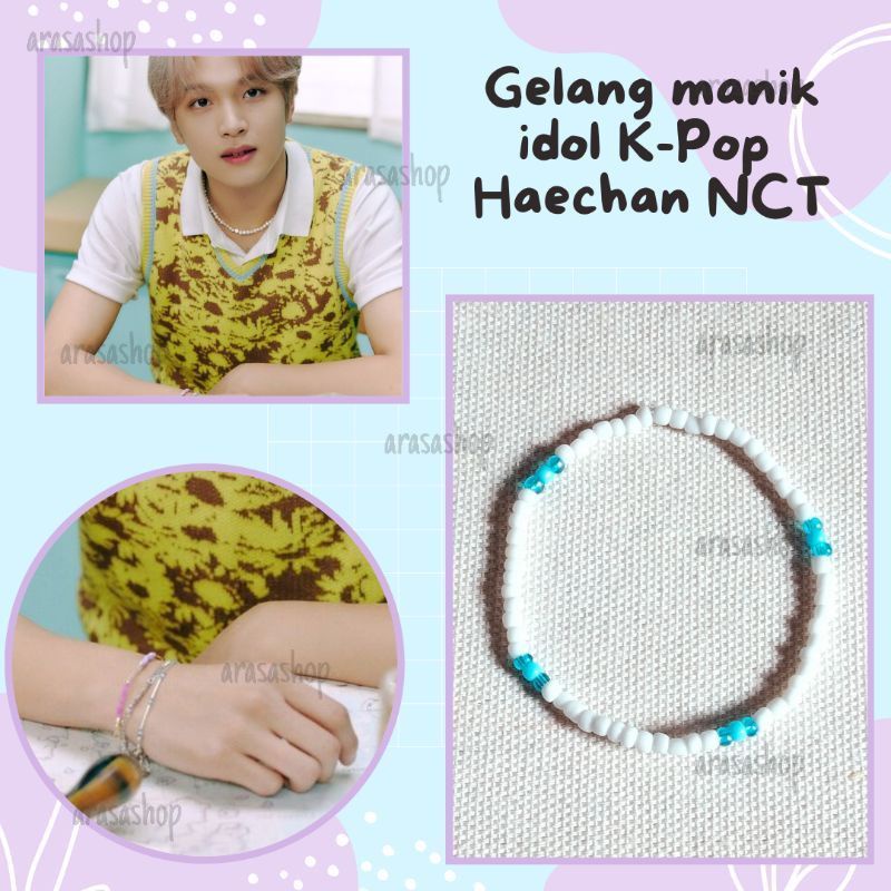 NCT Haechan beads bracelet | gelang tangan | gelang manik | gelang idol kpop | gelang nct | gelang m