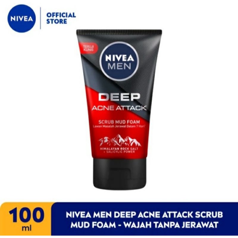 NIVEA MEN Deep Acne Attack Facial Foam 100ml