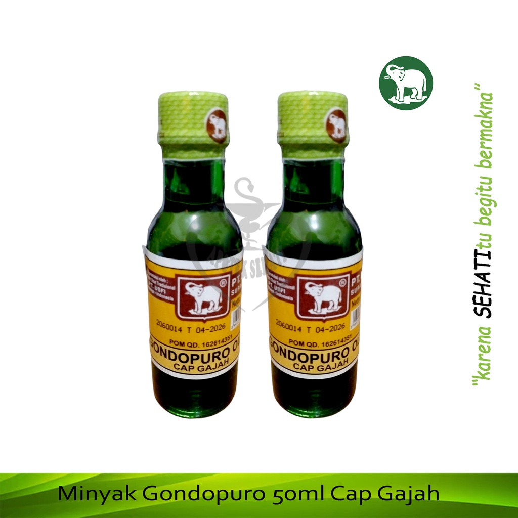 MInyak Seree Cap Gajah Botol Kaca Minyak Slada Cengkeh Gondopuro Aceton Original