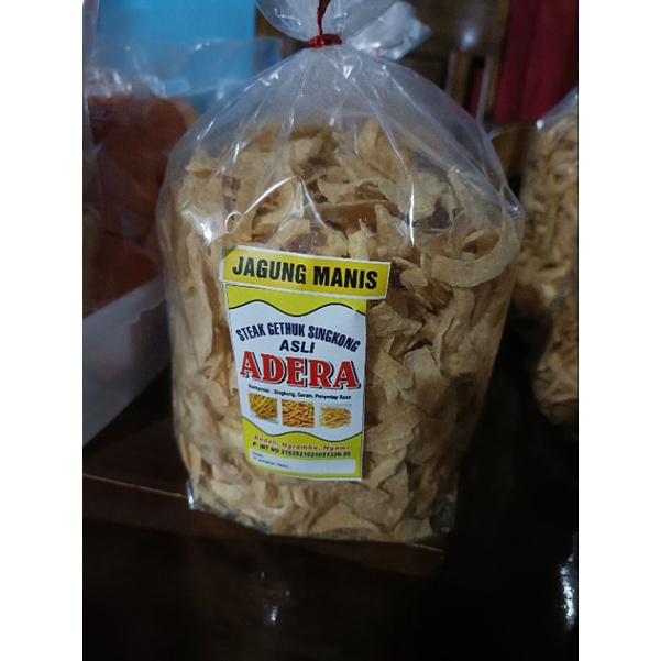 

steak gethuk singkong asli ADERA rasa jagung manis