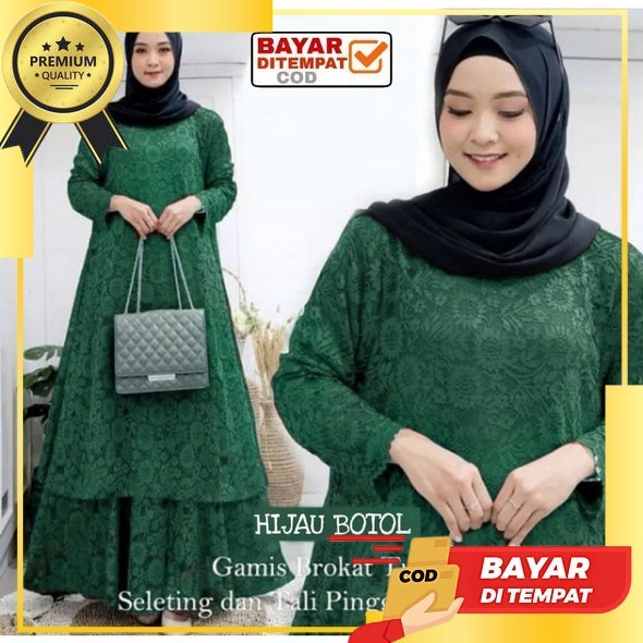 Cod - Gamis Malika | Gamis Terbaru | Gamis Kondangan | Gamis Terbaru | Gamis Brukat Tile | Gamis Bru