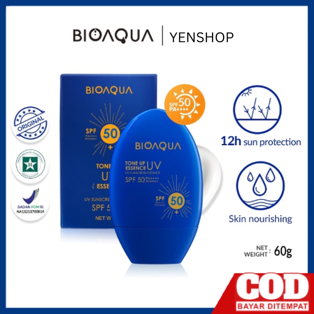 BIOAQUA UV Sunscreen SPF 50 PA++++ 60g Sunscreen Essence Pelembab Dan Anti Penuaan Sunblock