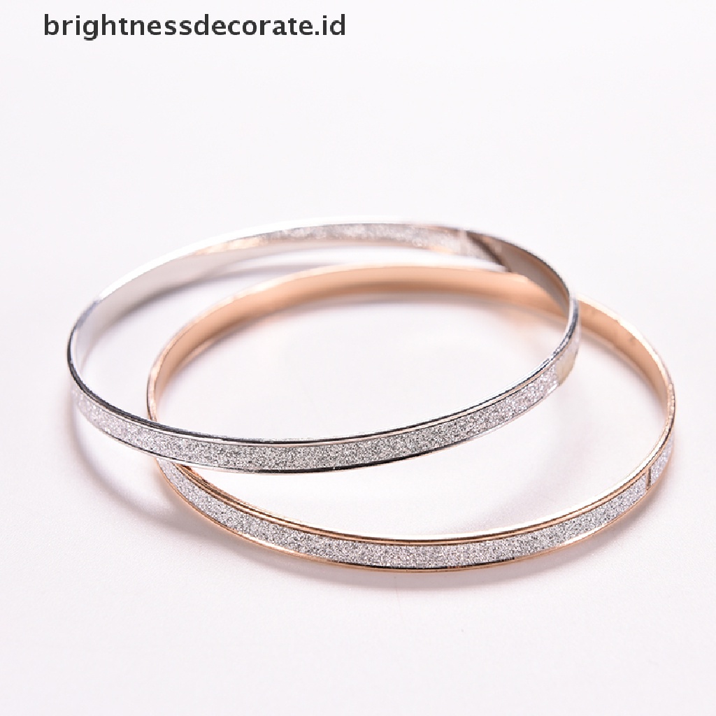 [Birth] Wanita Fashion Bangle Wristband Gelang Manset Bling Lady Hadiah Gelang Bangles [ID]