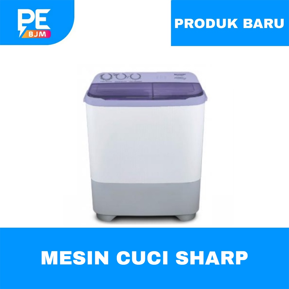 MESIN CUCI SHARP 2 TABUNG 9 KG ES-T95NT