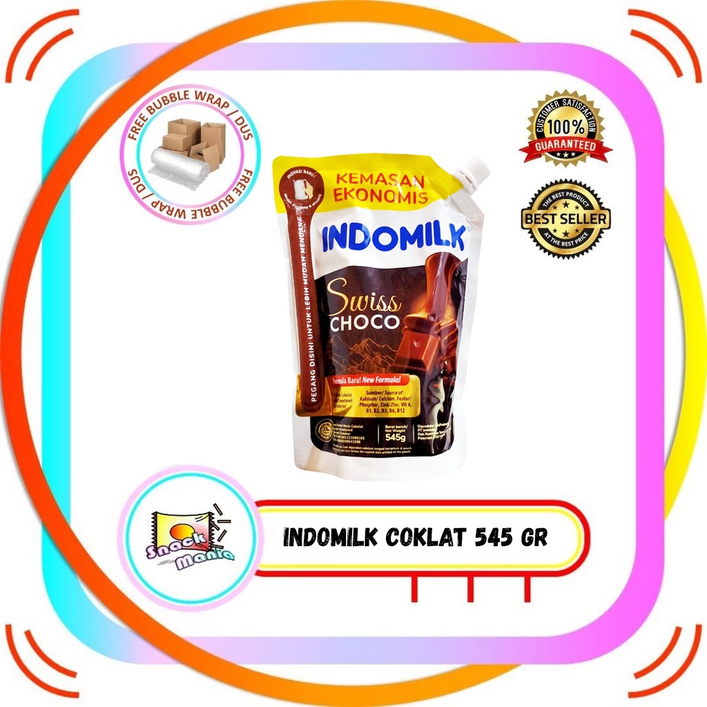 

Susu Indomilk Kental Manis SWISS CHOCO SKM 545 gr Pouch Coklat