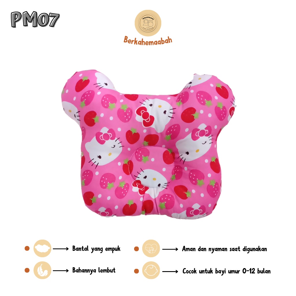 (HELLO KITTY) Bantal Bayi Anti Peyang Mickey Series | Bantal Bayi | Flat Head Prevention Pillow | Bantal Mickey Series