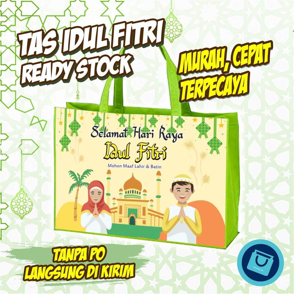 

TAS HAMPERS GOODIE BAG PARCEL LEBARAN IDUL FITRI TEBAL HIJAU MUDA READY STOK