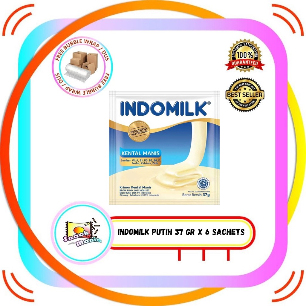 

Indomilk Susu Kental Manis Putih 37 gr x 6 Sachets