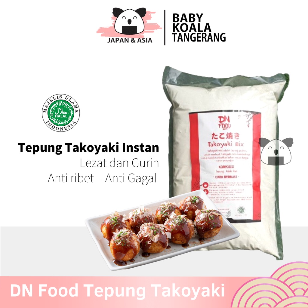 

DN FOOD Tepung Takoyaki Premix Instan 2500 g Halal-