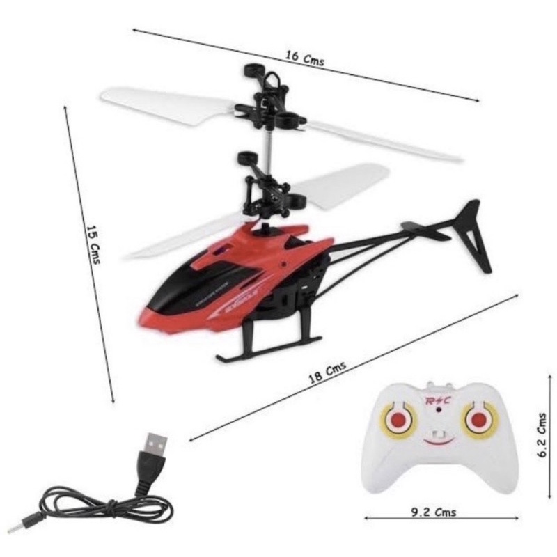 Helikopter Remote Control Pesawat Mainan Terbang Sensor Tangan Mainan Anak