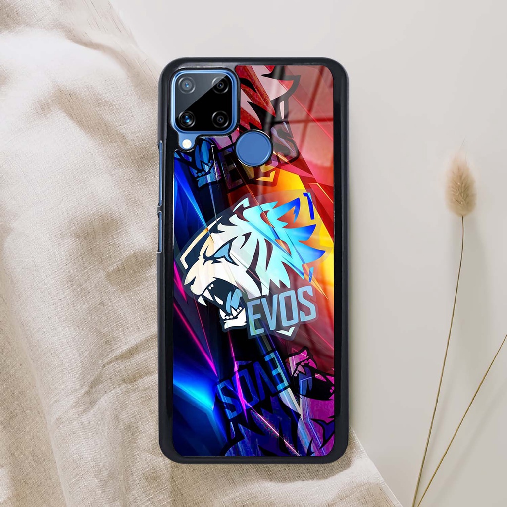 (SV18) Case | Hardcase Kilau Realme C15 | Casing Hp Realme | Pelindung Smartphone | Motif Evos Seven