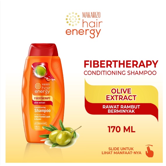 Jual Makarizo Hair Energy Fibertherapy Conditioning Shampoo Olive 170