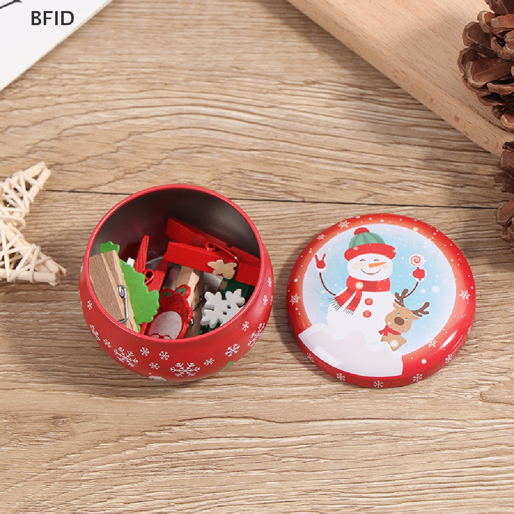 [BFID] 2.2oz Natal mini box Sealed jar packing Kotak Perhiasan candy box storage [ID]