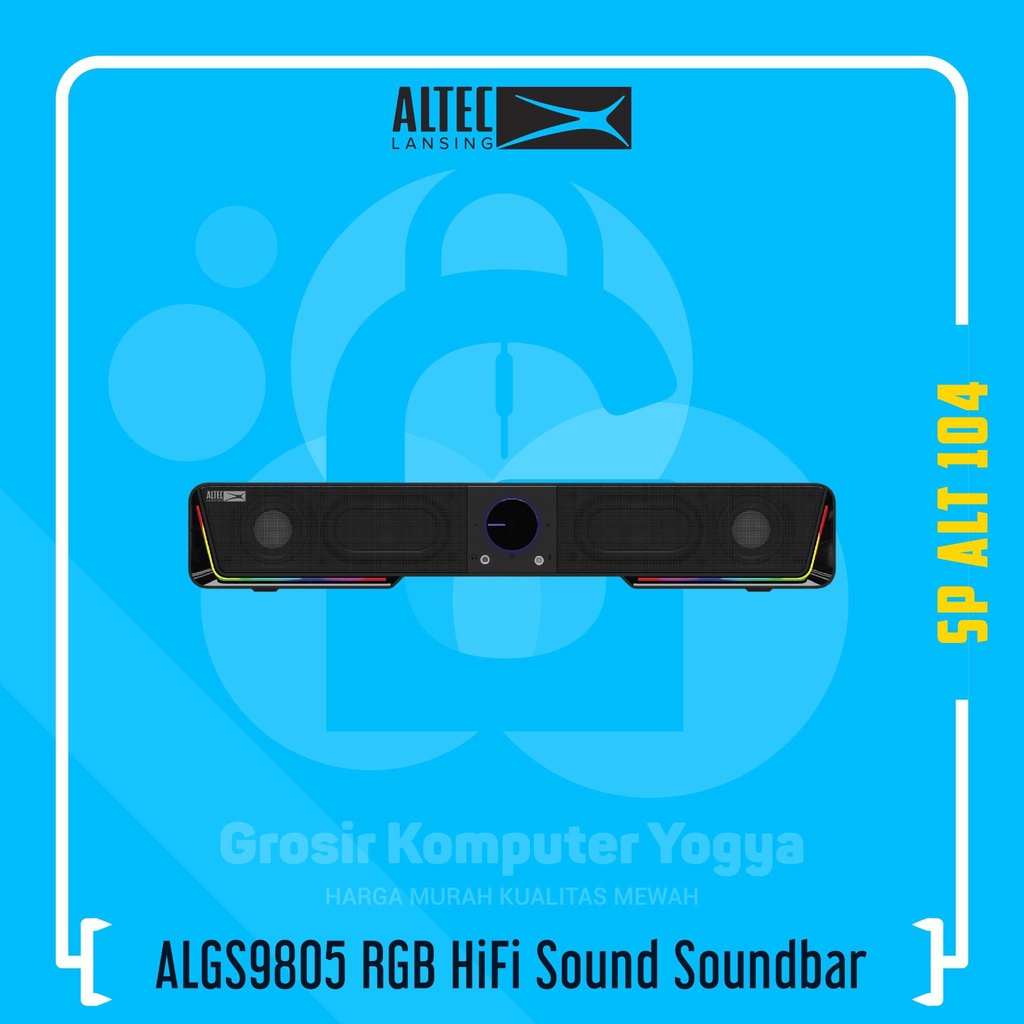 Altec Lansing ALGS9805 RGB HiFi Sound Wired Gaming Soundbar Speaker