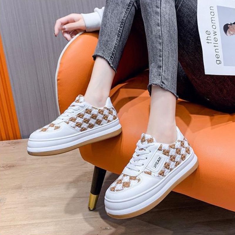 23834 Sepatu Import Wanita Kekinian Sneakers Tali