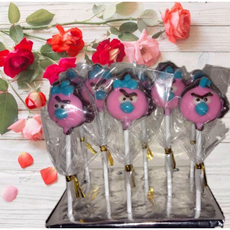

coklat karakter stick lolipop (25 pcs)