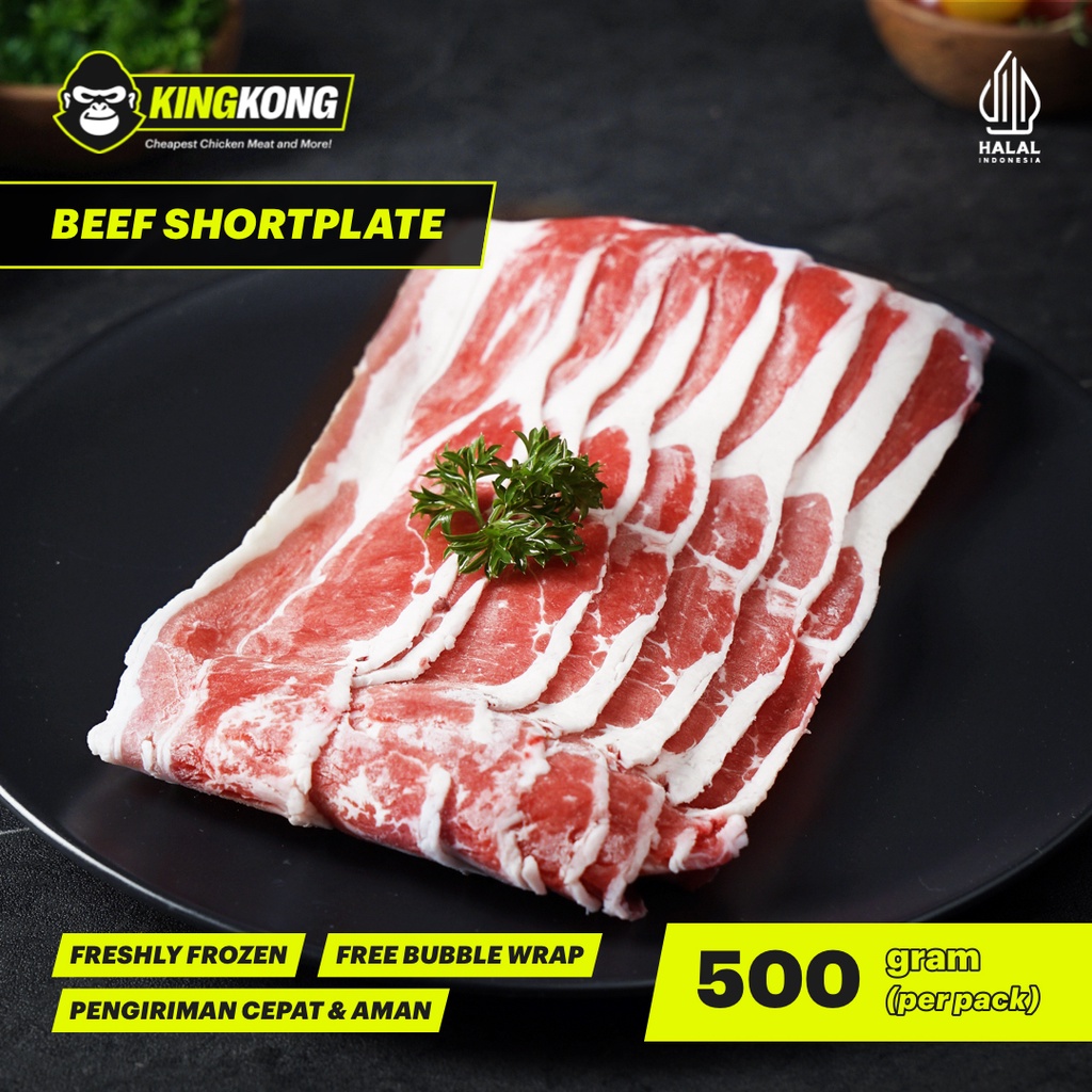 Jual Daging Sapi Shortplate Slice Beef Freshly Frozen 500 Gram