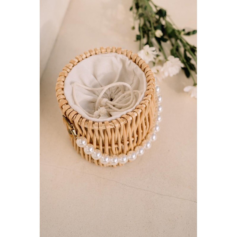 KAMI - Capri Rattan Bag - Tas Selempang Pearl Wanita