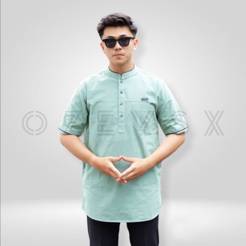 Baju Koko Kurta Alhilla Pria Dewasa Koko kurta Pakistan Lengan Pendek Original Premium