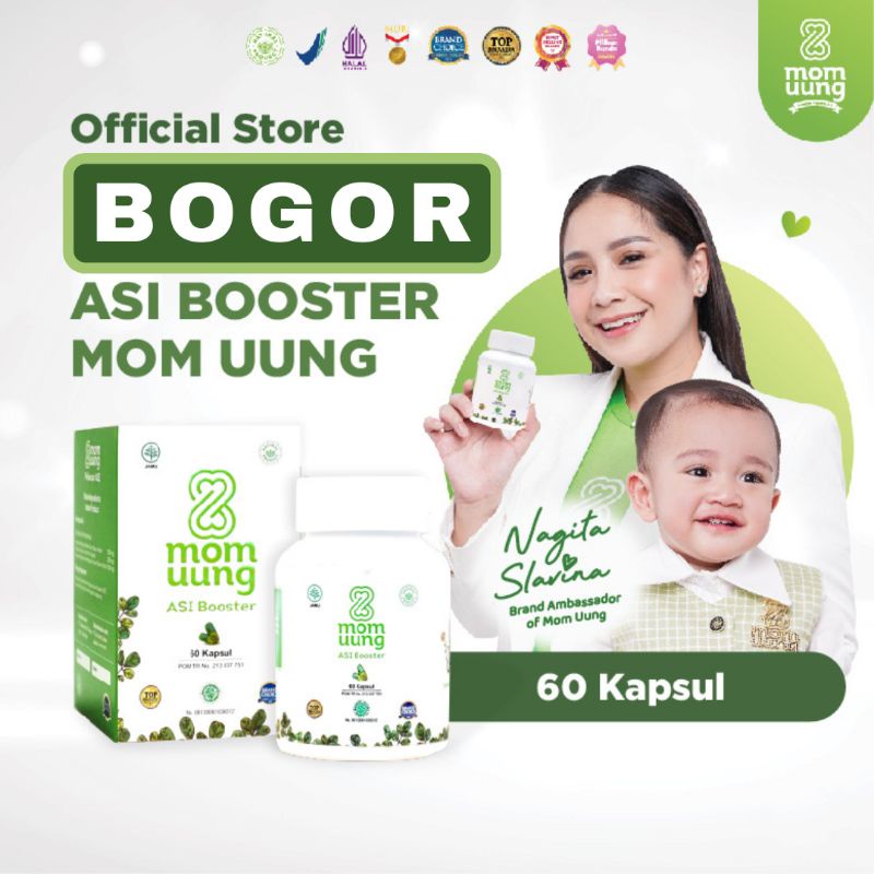 MOMUUNG ASI BOOSTER 60 KAPSUL MOM UUNG PELANCAR ASI BOGOR BPOM HALAL HERBAL KELORCAP NEW FORMULA