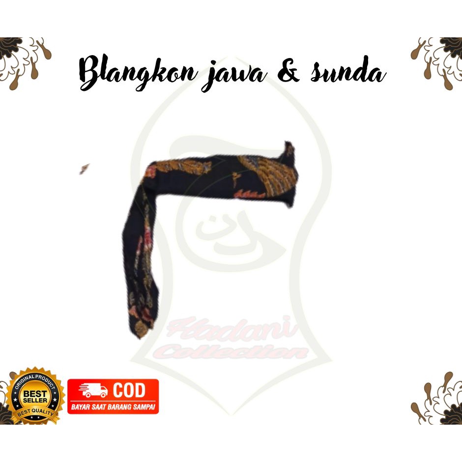 Blangkon iket sunda jawa udeng topi kepala ukuran pria dewasa motif batik elastis bisa diatur sesuai lingkar kepala