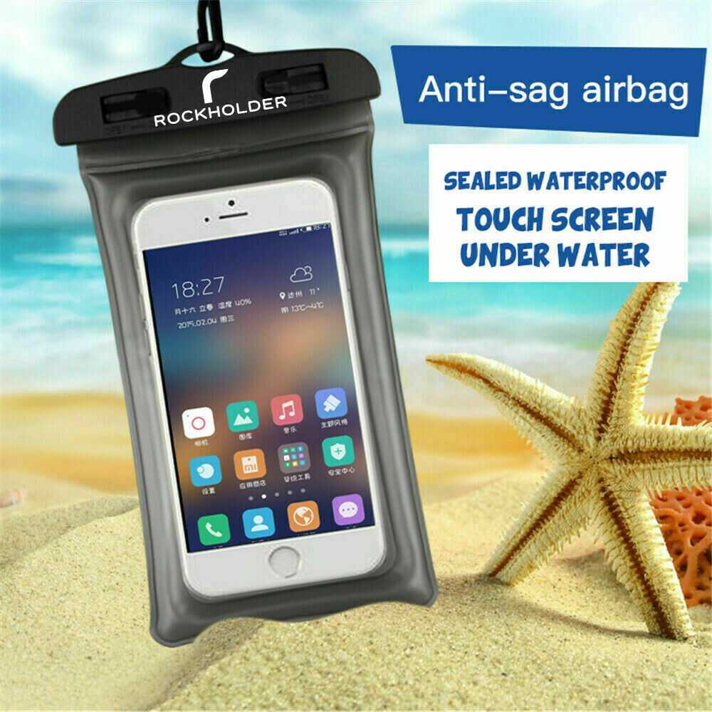 ( 100% BARANG ORI ) AUW Casing Anti Air Smartphone Waterproof 6 Inch - ABS175-100