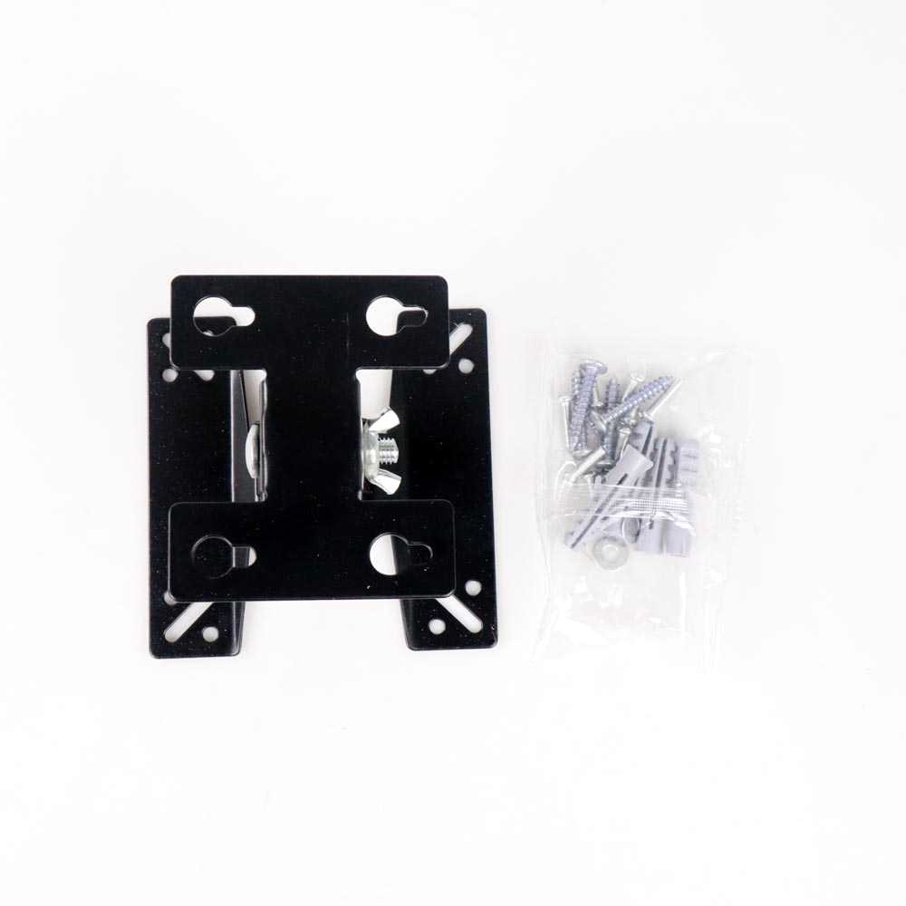 Taffware TV Bracket Adjustable Up and Down 1.3mm Thick 100 x 100 Pitch for 14-24 Inch TV - W24 - Black