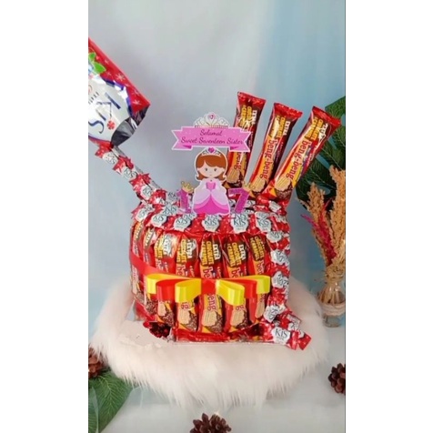 Bucket tart snack ulang tahun / gift cake snack