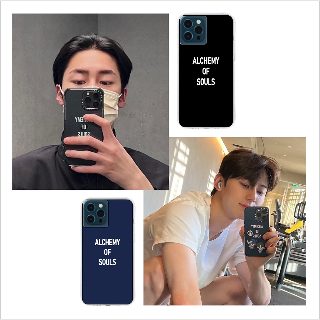 Hwang Minhyun & Lee Jaewook ALCHEMY OF SOULS custom black, navy blue & transparent phone case