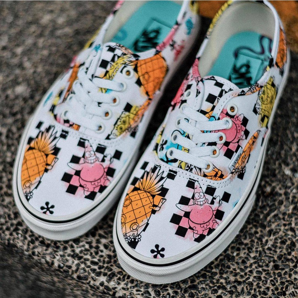 VANS AUTHENTIC X SPONGEBOB &quot;AIRBRUSH&quot; ORIGINAL 100%