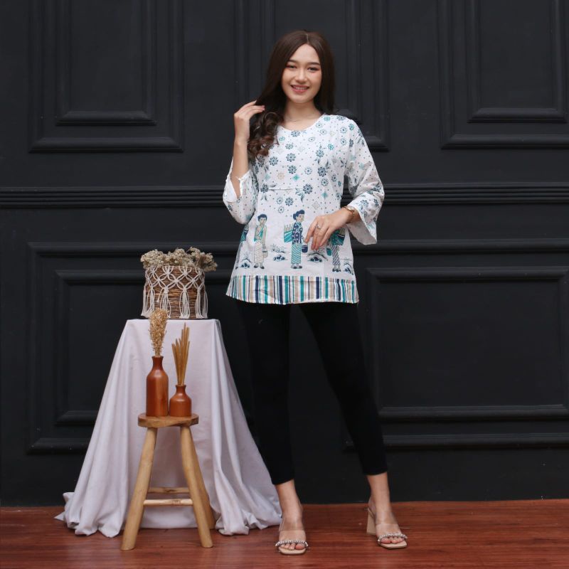 ATASAN BLOUSE BATIK  MBOK GENDHONG || ATASAN BU TEJO