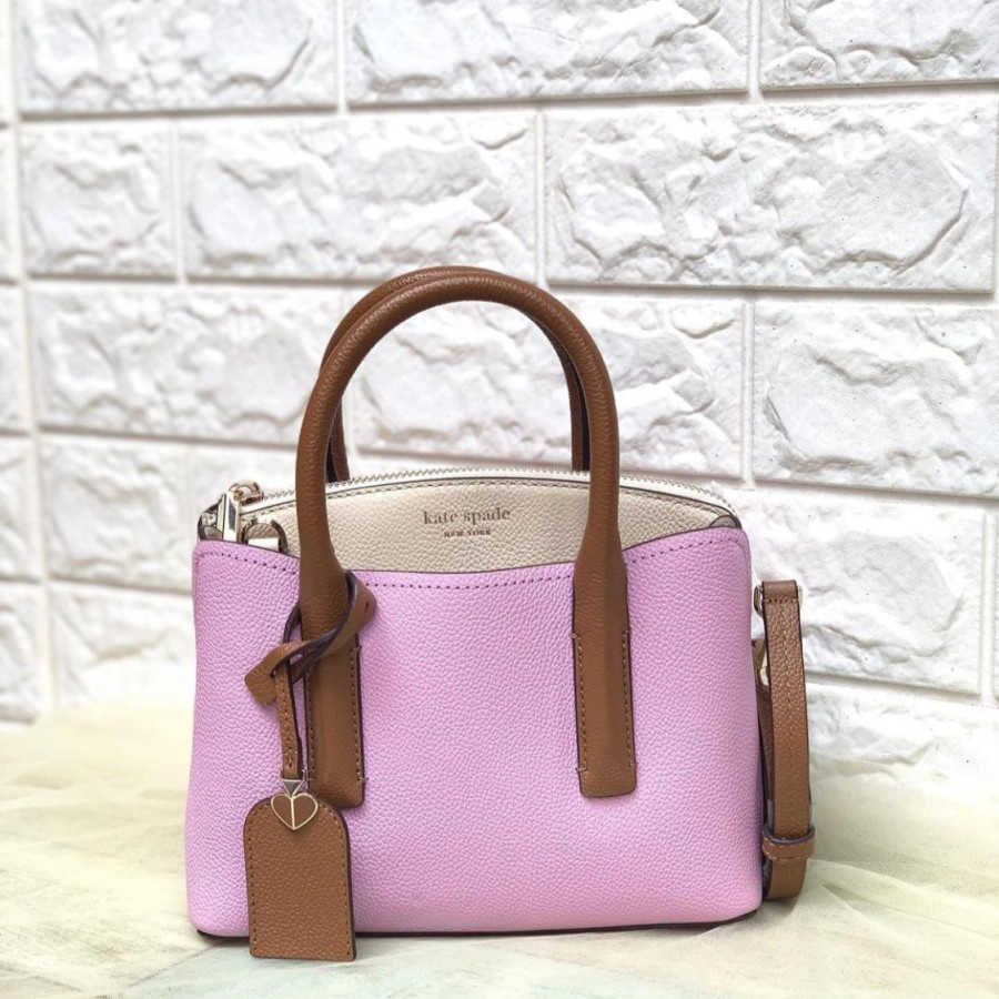 Tas katespade mini margaux canvas sweet pea multi asli