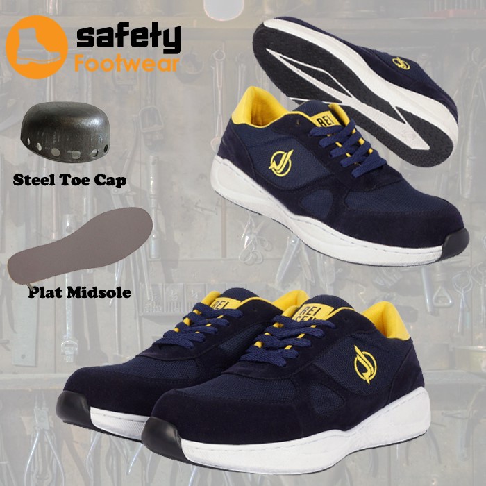 Safety Sepatu Safety Sport Pria Ujung Besi Safety Shoes Original Produk Lokal