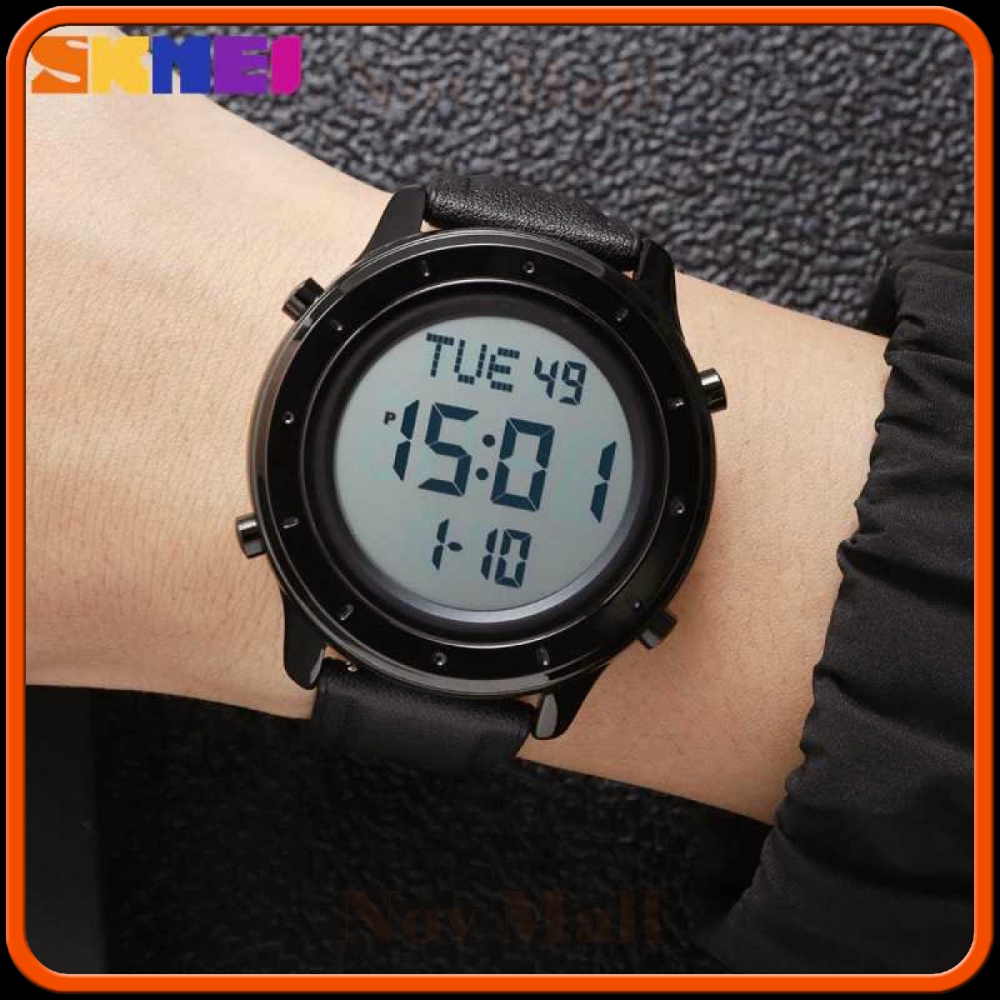 SKMEI Jam Tangan Digital Pria Strap Kulit - 1864