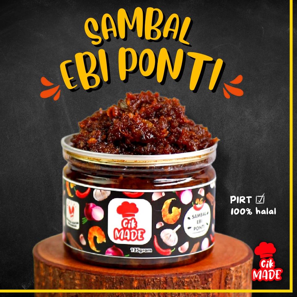 

9.9 BRANDS FESTIVAL Sambal Ebi Ponti " Cik Made " - 125 Gram