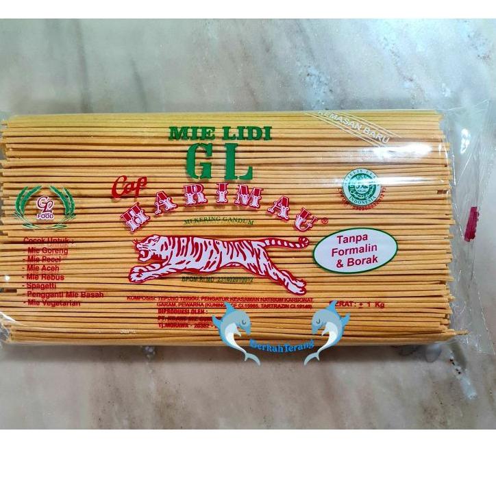 

NIS148 Mie Lidi / Mie Gomak 1kg / Mie Lidi Medan / Mie Aceh GL Cap HARIMAU |||