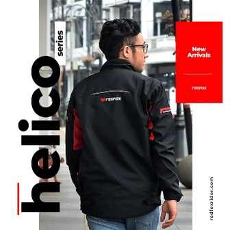 Jaket Motor Anti Angin Pria - Helico | REDFOX