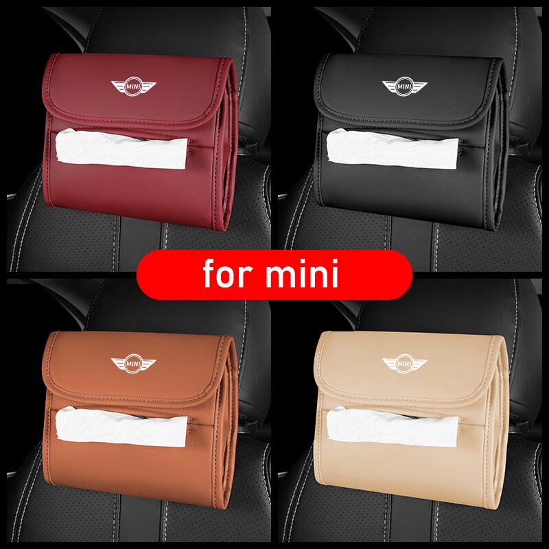 (NEW) Kotak Tisu Mobil Laci Kursi Gantung tissue box creative armrest box interior Untuk Mini Cooper S One d F54 F56 F60 R56 R60