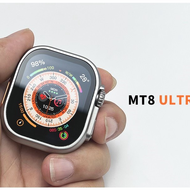 GARANSI❤️IWO MT8 Ultra Smart Watch Pria Wanita Android IOS with NFC 49MM 2.0inches Full Screen Bluetooth Call IP68 Waterproof Long Standby Watches Heart Rate Monitor Fitness Tracker