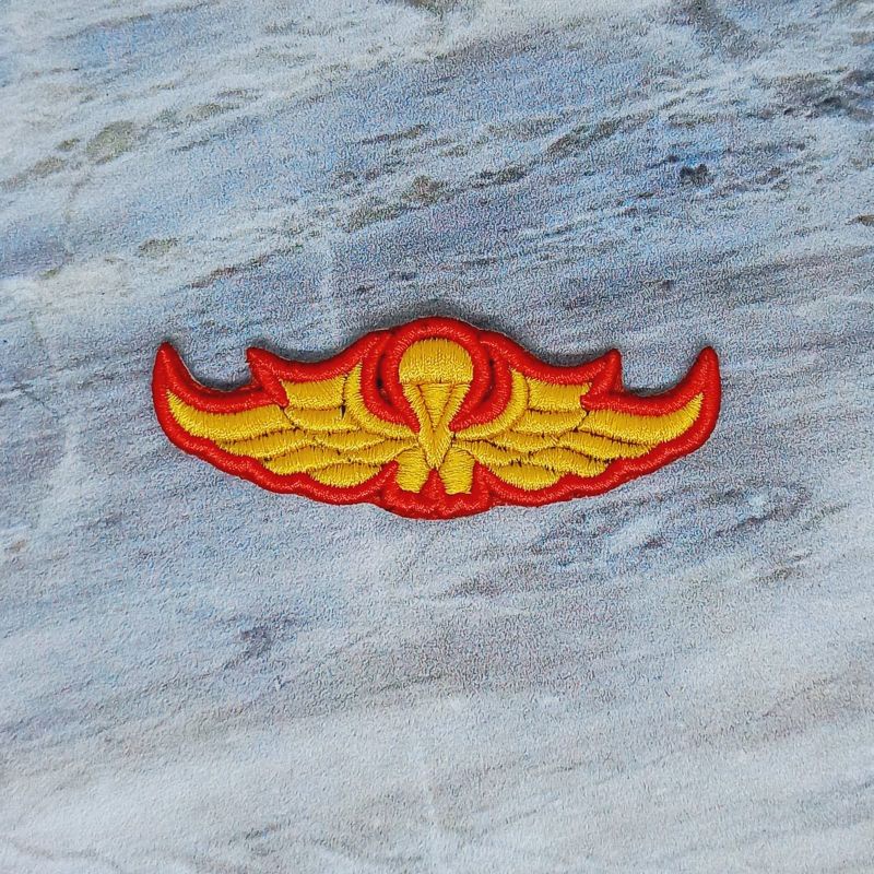 atribut pdl polri / pdl pin penerjun polri bordir timbul