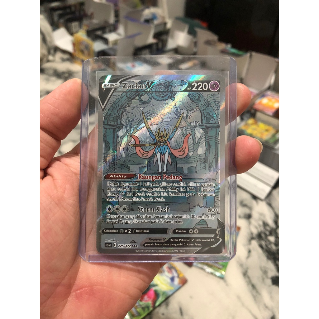 Kartu Pokemon TCG Zacian V SAR Special Art Rare s12a VStar Semesta Original Indonesia Arceus Palkia 