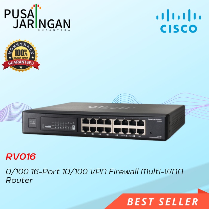 Produk Terbaru Cisco Rv016 16 Port Multi-Wan Vpn Router
