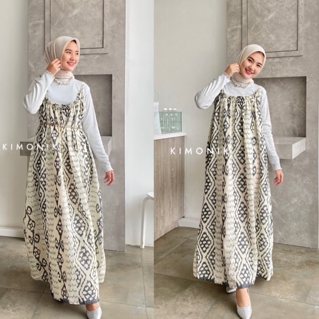 KIMONIK DHAYU DRESS WHITE BONE