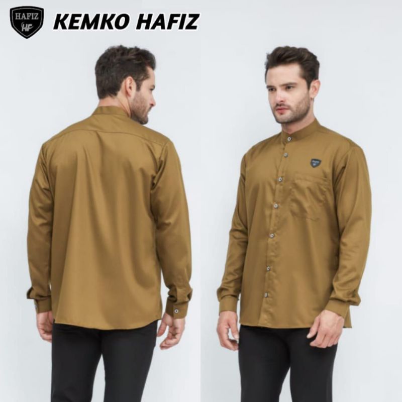 Baju Koko Pria Lengan Panjang Fashion Muslim Simpel Dan Kalem